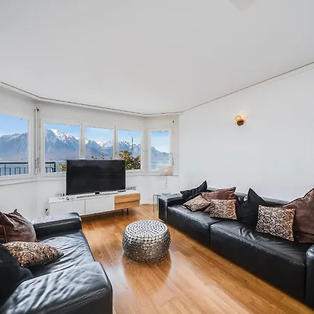 Apartman Spacious Panoramic Penthouse In By Guestlee Montreux